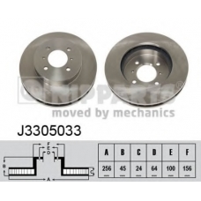 J3305033 NIPPARTS Тормозной диск