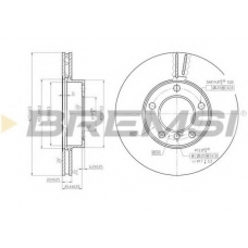 DBA258V BREMSI Тормозной диск