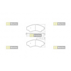BD S254 STARLINE Комплект тормозных колодок, дисковый тормоз