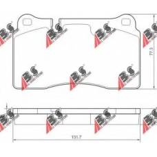 37614 ABS Комплект тормозных колодок, дисковый тормоз