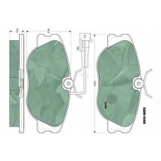 GDB1058 TRW Комплект тормозных колодок, дисковый тормоз