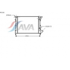 RT2132 AVA Радиатор, охлаждение двигателя