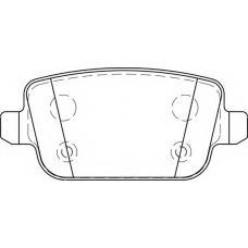 FD7275A NECTO Комплект тормозных колодок, дисковый тормоз