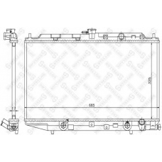 10-25823-SX STELLOX Радиатор, охлаждение двигателя
