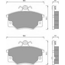AC437381D AC Delco Комплект тормозных колодок, дисковый тормоз