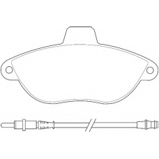 WBP23003A WAGNER LOCKHEED Комплект тормозных колодок, дисковый тормоз