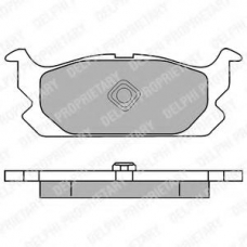 LP1065 DELPHI Комплект тормозных колодок, дисковый тормоз