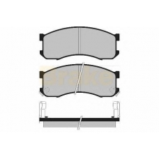 PA766 BRAKE ENGINEERING Комплект тормозных колодок, дисковый тормоз