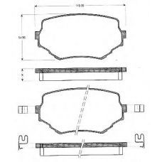 BLF063 QUINTON HAZELL Комплект тормозных колодок, дисковый тормоз