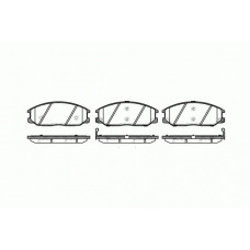 0771.12 REMSA Комплект тормозных колодок, дисковый тормоз