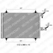 TSP0225411 DELPHI Конденсатор, кондиционер