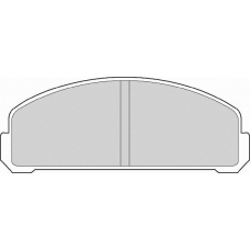 FD6234A NECTO Комплект тормозных колодок, дисковый тормоз