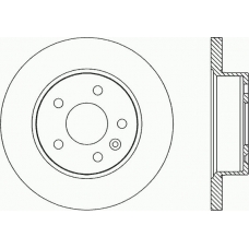 BDA1703.10 OPEN PARTS Тормозной диск