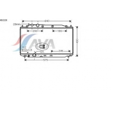 HD2228 AVA Радиатор, охлаждение двигателя