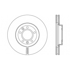 BDA2158.20 OPEN PARTS Тормозной диск