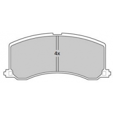 FBP-1775 FREMAX Комплект тормозных колодок, дисковый тормоз