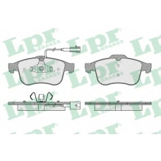 05P1612 LPR Комплект тормозных колодок, дисковый тормоз
