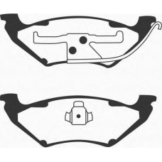 J PP-995AF JAPANPARTS Комплект тормозных колодок, дисковый тормоз