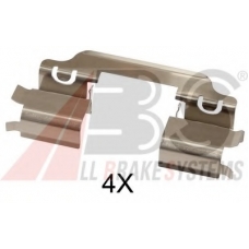 1654Q ABS Комплектующие, колодки дискового тормоза