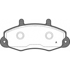 BPA0391.00 OPEN PARTS Комплект тормозных колодок, дисковый тормоз