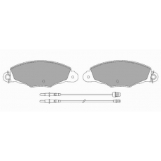 723 SIMER Комплект тормозных колодок, дисковый тормоз