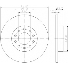 MDC2159 MINTEX Тормозной диск