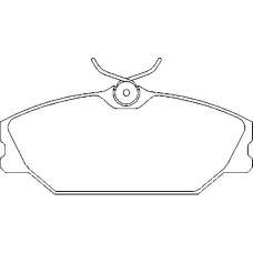 MDB2561 MINTEX Комплект тормозных колодок, дисковый тормоз