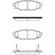 P10363.22 WOKING Комплект тормозных колодок, дисковый тормоз