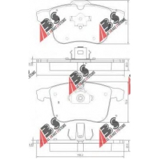 37389 OE ABS Комплект тормозных колодок, дисковый тормоз