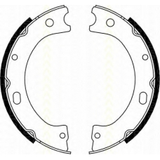 8100 14011 TRISCAN Комплект тормозных колодок; Комплект тормозных кол