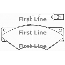 FBP1586 FIRST LINE Комплект тормозных колодок, дисковый тормоз