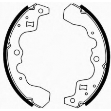 J GF-807AF JAPANPARTS Комплект тормозных колодок