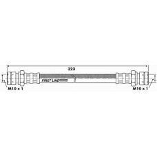 FBH6413 FIRST LINE Тормозной шланг