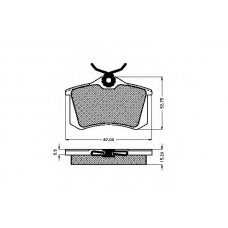 31298 SPIDAN Комплект тормозных колодок, дисковый тормоз
