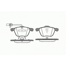 0836 02 KAWE Комплект тормозных колодок, дисковый тормоз