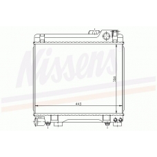 60656 NISSENS Радиатор, охлаждение двигателя