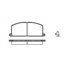 P0673.04 WOKING Комплект тормозных колодок, дисковый тормоз P0673.04 WOKING Комплект тормозных колодок, дисковый тормоз