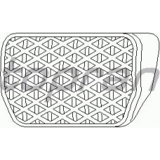 500 047 TOPRAN Педальные накладка, педаль тормоз