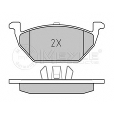 025 231 3019/PD MEYLE Комплект тормозных колодок, дисковый тормоз