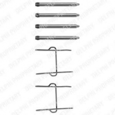 LX0081 DELPHI Комплектующие, колодки дискового тормоза