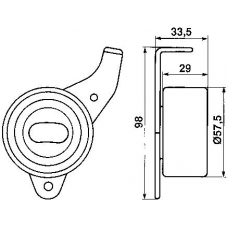 VKM 71101 SKF Натяжной ролик, ремень грм