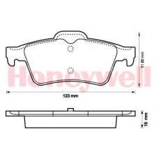 573018B BENDIX Комплект тормозных колодок, дисковый тормоз