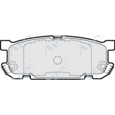 PAD1236 APEC Комплект тормозных колодок, дисковый тормоз