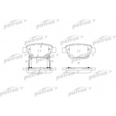PBP1649 PATRON Комплект тормозных колодок, дисковый тормоз