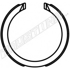 027.008 TRUSTING Комплект тормозных колодок, стояночная тормозная с