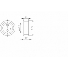 TKR 9949 TIMKEN Натяжной ролик, ремень грм