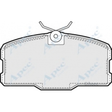 PAD494 APEC Комплект тормозных колодок, дисковый тормоз