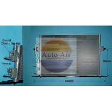 16-6512 AUTO AIR GLOUCESTER Конденсатор, кондиционер