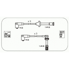 AFM75 JANMOR Комплект проводов зажигания