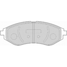 FD7112A NECTO Комплект тормозных колодок, дисковый тормоз